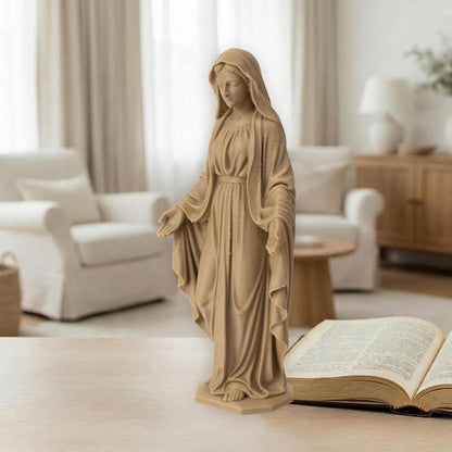 The Blessed Virgin Mary Statue | Wood-Like Finishing Texture