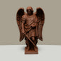 Archangel Michael Statue | Wood-Like Finishing Texture