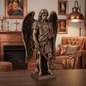 Saint Michael the Archangel With Sword Statue, Copper or Silver Finish, 6-10 Inch, Catholic Gift