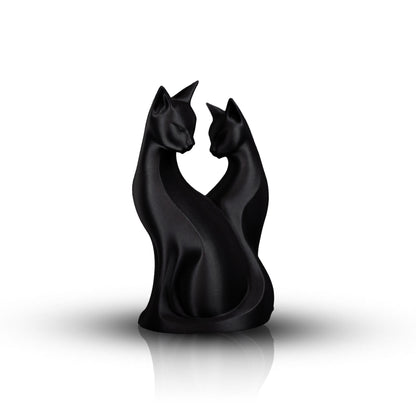 Minimalist Cat Sculpture | Modern Cat Lover Decor | Elegant Cat Statue | Fancy Home Office Shelf Accent