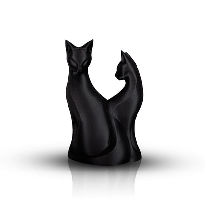 Minimalist Cat Sculpture | Modern Cat Lover Decor | Elegant Cat Statue | Fancy Home Office Shelf Accent
