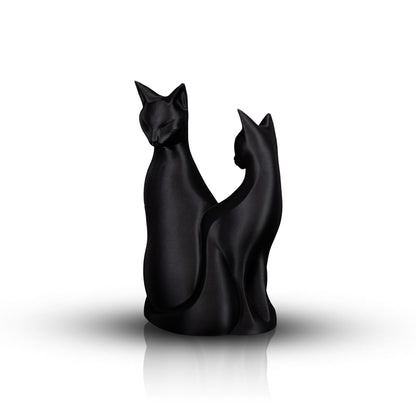 Minimalist Cat Sculpture | Modern Cat Lover Decor | Elegant Cat Statue | Fancy Home Office Shelf Accent