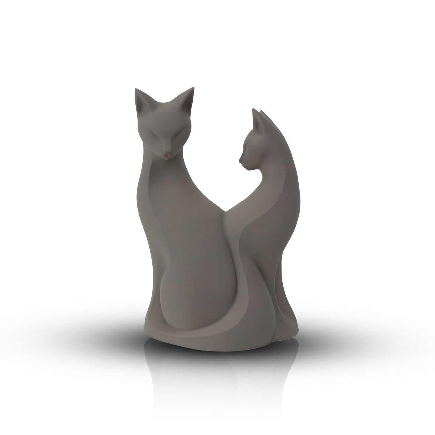 Minimalist Cat Sculpture | Modern Cat Lover Decor | Elegant Cat Statue | Fancy Home Office Shelf Accent