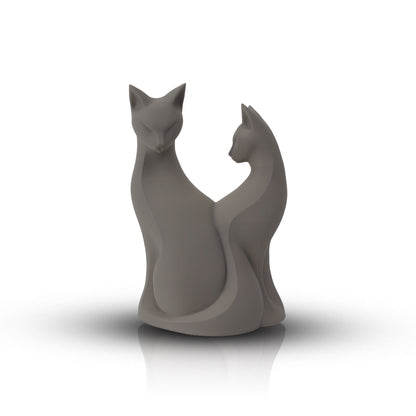 Minimalist Cat Sculpture | Modern Cat Lover Decor | Elegant Cat Statue | Fancy Home Office Shelf Accent