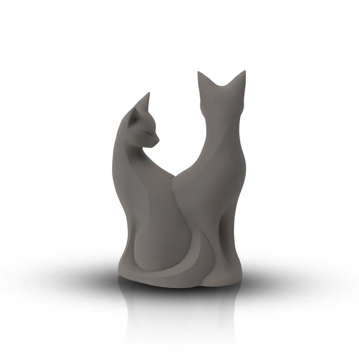 Minimalist Cat Sculpture | Modern Cat Lover Decor | Elegant Cat Statue | Fancy Home Office Shelf Accent