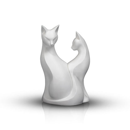 Minimalist Cat Sculpture | Modern Cat Lover Decor | Elegant Cat Statue | Fancy Home Office Shelf Accent
