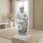 Saint Joseph with Lilies | White or Beige Cotton Finish
