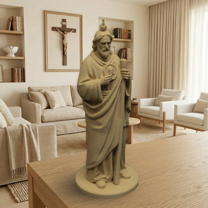 Saint Jude Thaddeus | Multiple Sizes (6"-10") | Traditional Catholic Statue | Maple Wood Finish