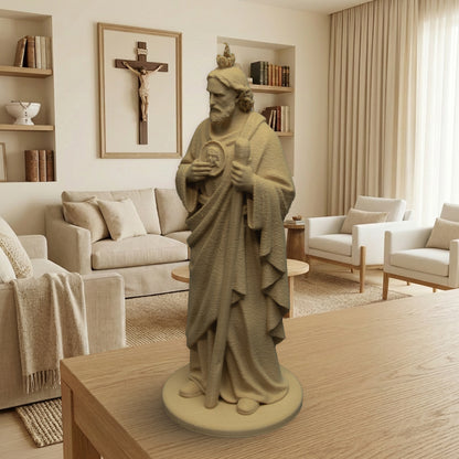 Saint Jude Thaddeus | Multiple Sizes (6"-10") | Traditional Catholic Statue | Maple Wood Finish