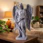 Saint Michael the Archangel With Sword Statue, Copper or Silver Finish, 6-10 Inch, Catholic Gift
