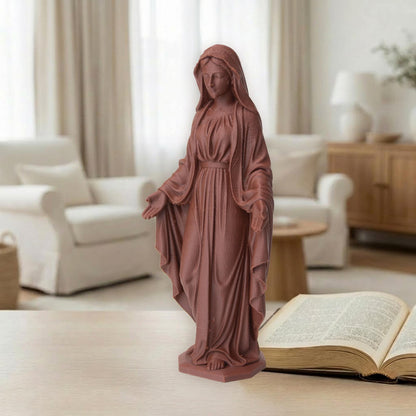 The Blessed Virgin Mary Statue | Wood-Like Finishing Texture